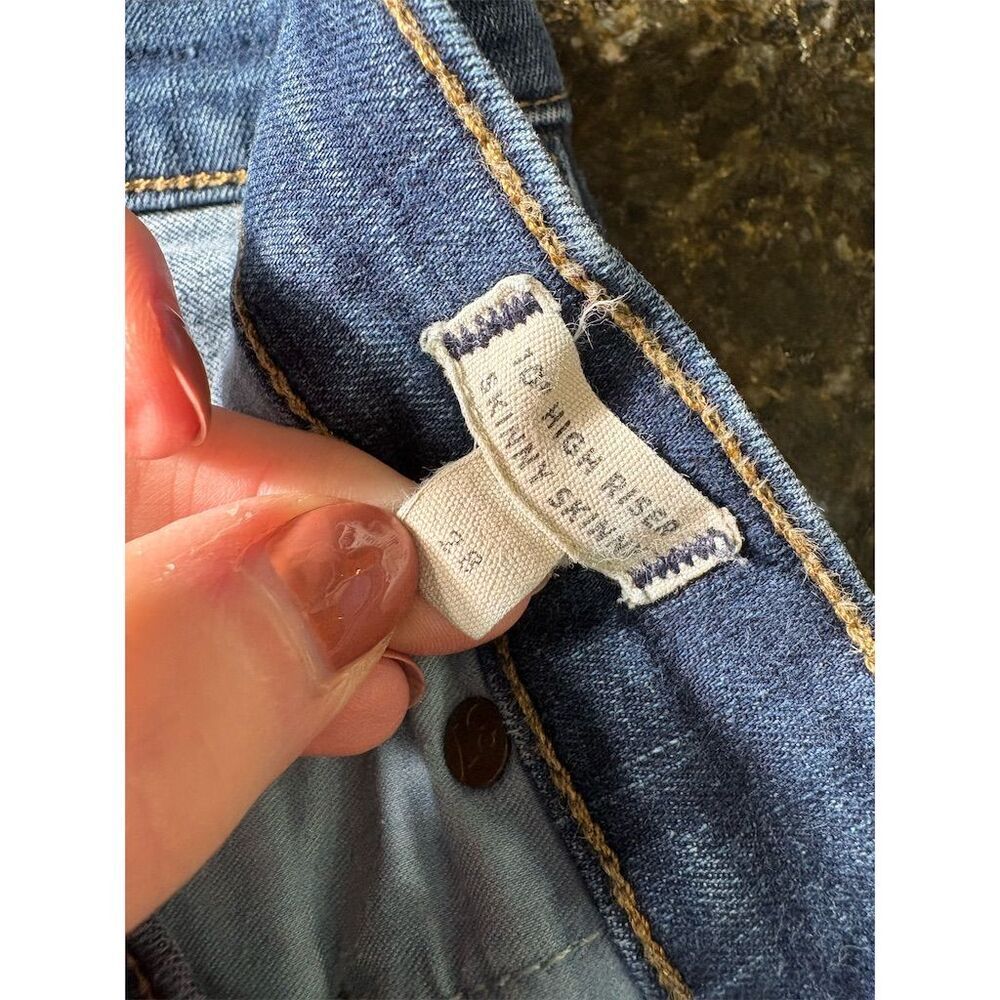 Madewell Women's High-Rise Skinny Jeans Blue Size 28 Medium Wash - Picture 10 of 14